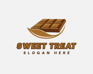 Chocolate Bar Dessert logo design