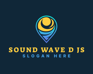 Travel Destination Waves logo design