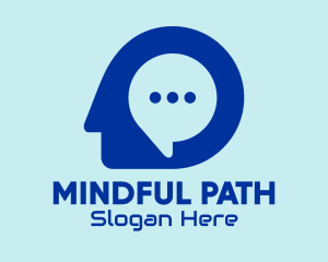 Online Chat Mind  logo design