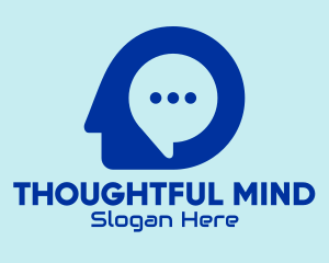 Online Chat Mind  logo design