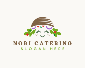 Vegan Salad Bowl logo design