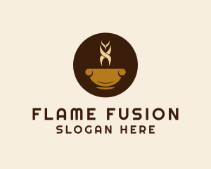 Hot Coffee Drink logo design