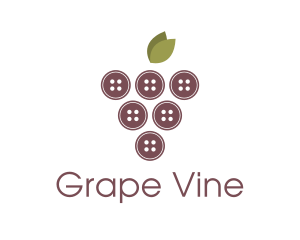 Button Fruit Grape logo