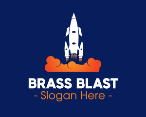 Rocket Blast Off logo design