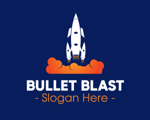 Rocket Blast Off logo design