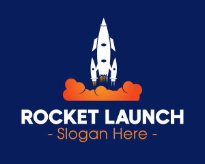 Rocket Blast Off logo design