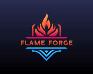 Fire Ice Ventilation logo design