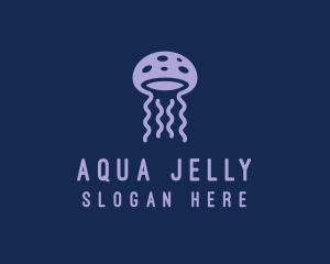 Sea Jellyfish Tentacle logo design