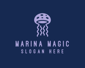 Sea Jellyfish Tentacle logo design