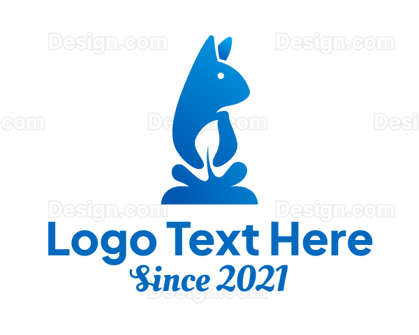 Bunny Leaf Animal Logo