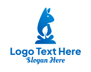 Bunny Leaf Animal Logo