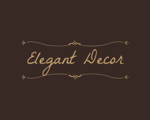 Ornate Handwritten Decoration logo design