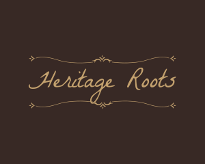 Ornate Handwritten Decoration logo design