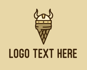 Viking Helmet Ice Cream logo