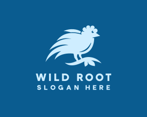 Blue Wild Bird logo design