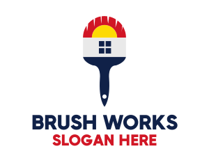 Paint Brush Painting logo