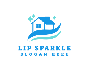 Sparkling Clean House logo design