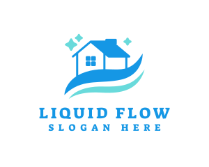 Sparkling Clean House logo design