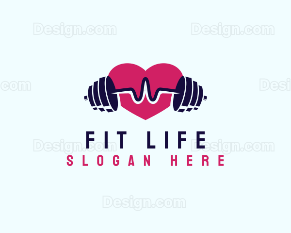 Heart Beat Barbell Fitness Logo