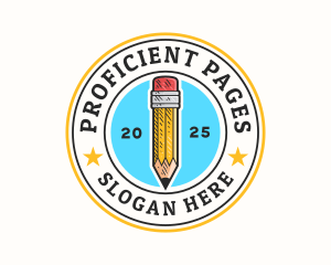 Pencil Writing Stationery logo