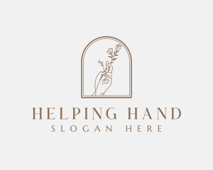 Flower Hand Spa logo design