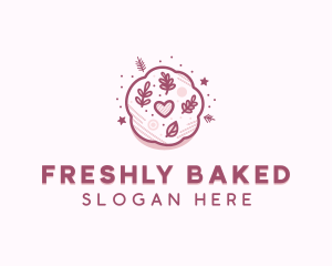 Floral Cookie Dessert logo design