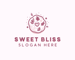 Floral Cookie Dessert logo design