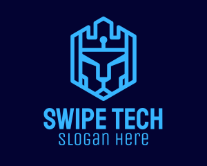 Lion Tech Shield logo design