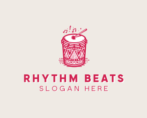 Traditional African Drummer logo