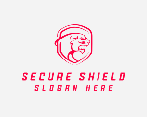 Security Shield Panther logo design