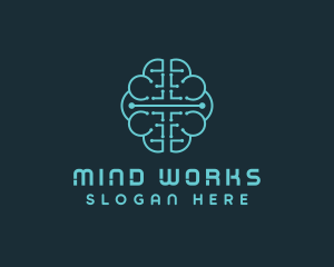 AI Brain Software logo design