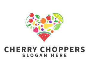 Fresh Healthy Fruits logo design