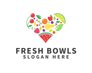 Fresh Healthy Fruits logo design