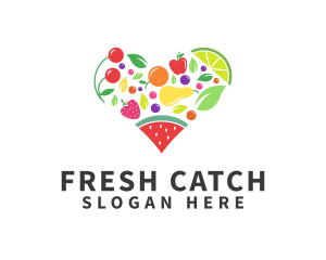 Fresh Healthy Fruits logo design