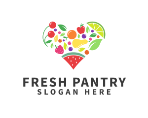 Fresh Healthy Fruits logo design