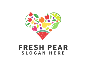 Fresh Healthy Fruits logo design