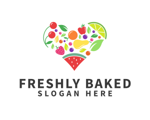 Fresh Healthy Fruits logo design