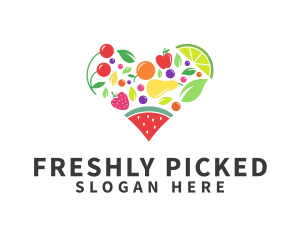 Fresh Healthy Fruits logo design