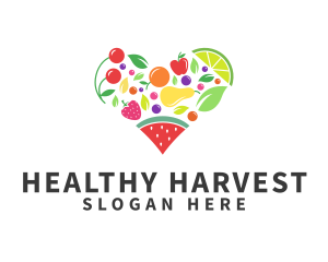 Fresh Healthy Fruits logo design