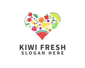 Fresh Healthy Fruits logo design