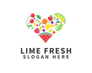 Fresh Healthy Fruits logo design