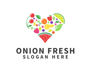 Fresh Healthy Fruits logo design