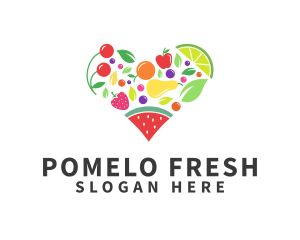 Fresh Healthy Fruits logo design