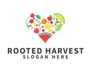 Fresh Healthy Fruits logo design