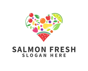 Fresh Healthy Fruits logo design