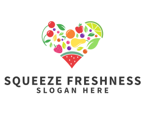 Fresh Healthy Fruits logo design