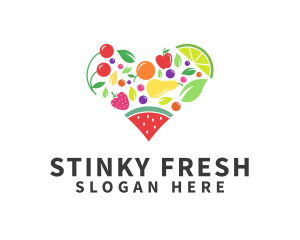 Fresh Healthy Fruits logo design