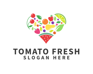 Fresh Healthy Fruits logo design