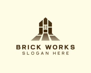 Home Decor Brick Tile logo design