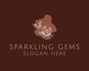 Wool Earring Accessory logo design